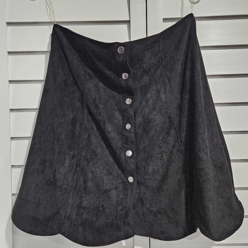 NWT Francesca Suide-like Mini Shirt Large